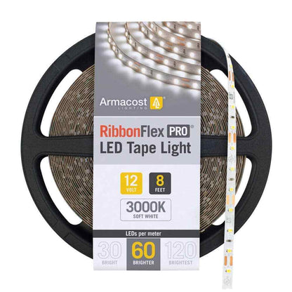 Armacost Lighting RibbonFlex 8.2 ft. LED Tape Light 60 LEDs/m Soft Bright White
