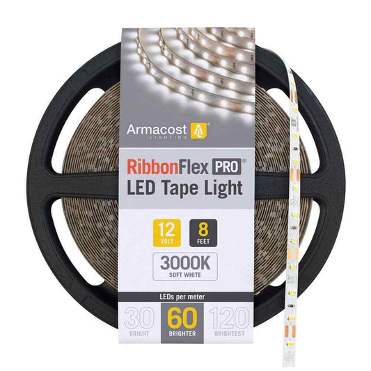 Armacost Lighting RibbonFlex 8.2 ft. LED Tape Light 60 LEDs/m Soft Bright White