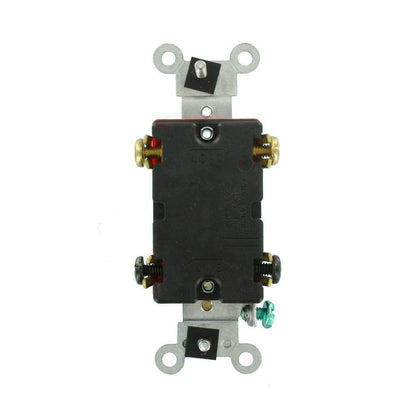 Leviton 20 Amp Industrial Heavy Duty Double-Pole Pilot Light Toggle Switch Red