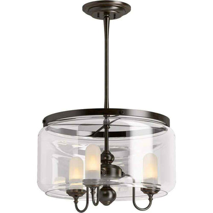 KOHLER Artifacts 3-Light Oil-Rubbed Bronze Chandelier