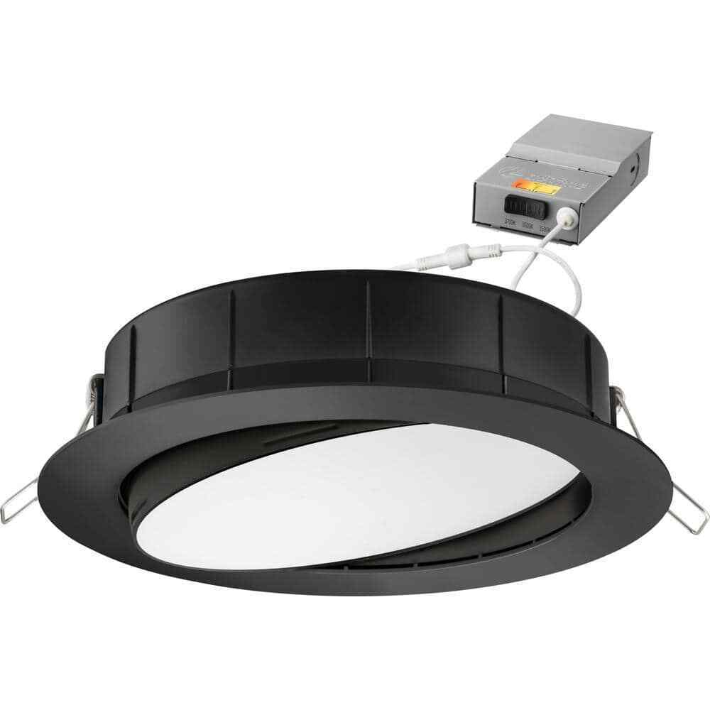 Lithonia Lighting 6 in. Recessed Integrated LED Gimbal Kit Matte Black