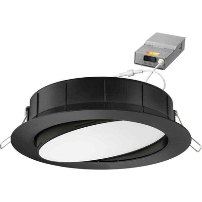 Lithonia Lighting 6 in. Recessed Integrated LED Gimbal Kit Matte Black
