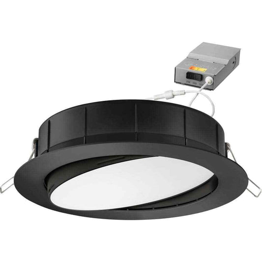 Lithonia Lighting 6 in. Recessed Integrated LED Gimbal Kit Matte Black