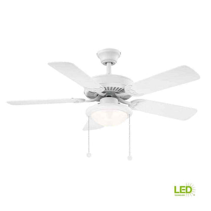 Trice 44 in. LED Matte White Ceiling Fan YG269AP-MWH