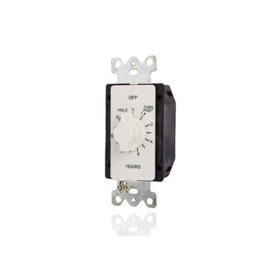 TORK 20 Amp 12-Hour In-Wall Auto-Off Spring Wound Timer White A512HHW