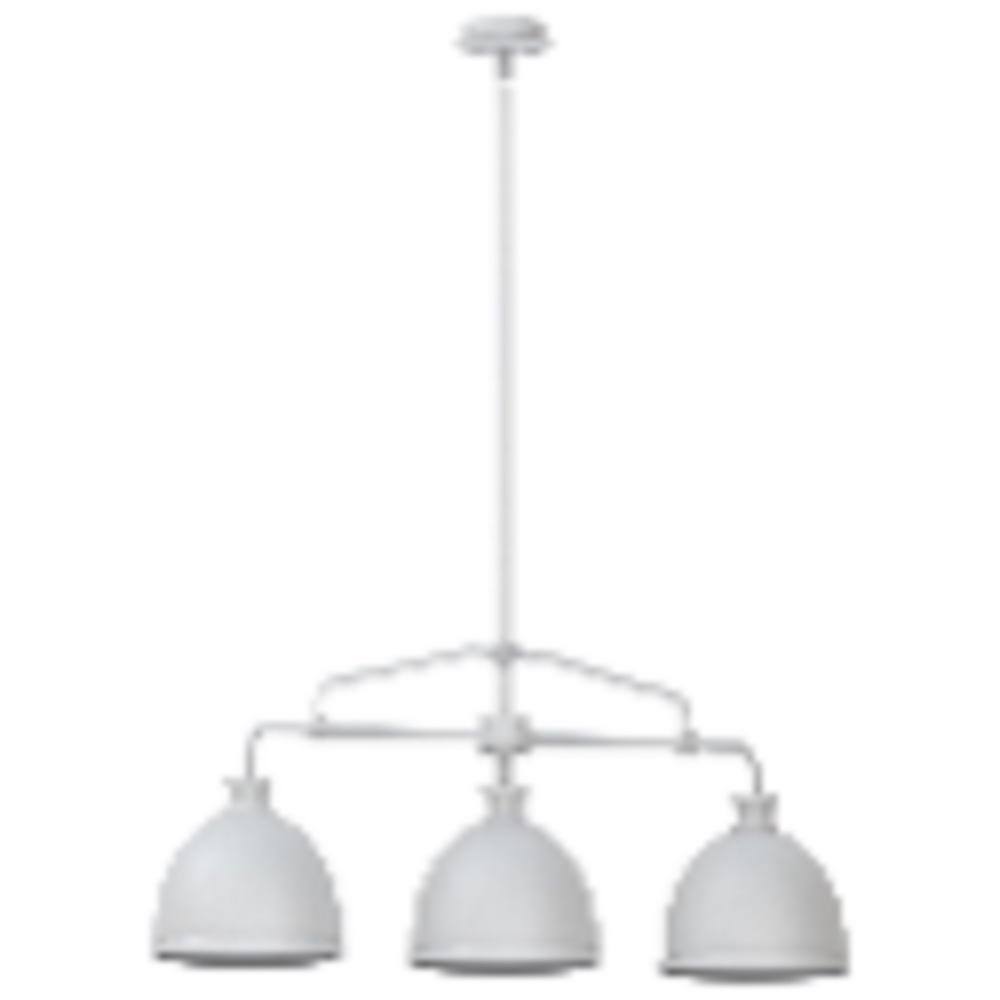 Hampton Bay Tallulah 3-Light White Dining Room Chandelier Linear Island Pendant