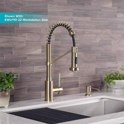 KRAUS Single Handle 18-Inch Pull Down Kitchen Faucet w/ Dual Function Sprayhead