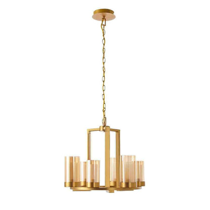 Home Decorators Collection Samantha 60-Watt 6-Light LED Brass Chandelier