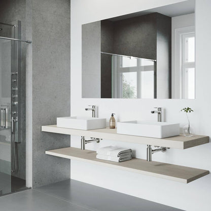 VIGO Amada Single Handle Single-Hole Bathroom Vessel Faucet in Brushed Nickel