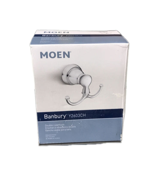 MOEN Banbury Double Robe Hook in Chrome Y2603CH