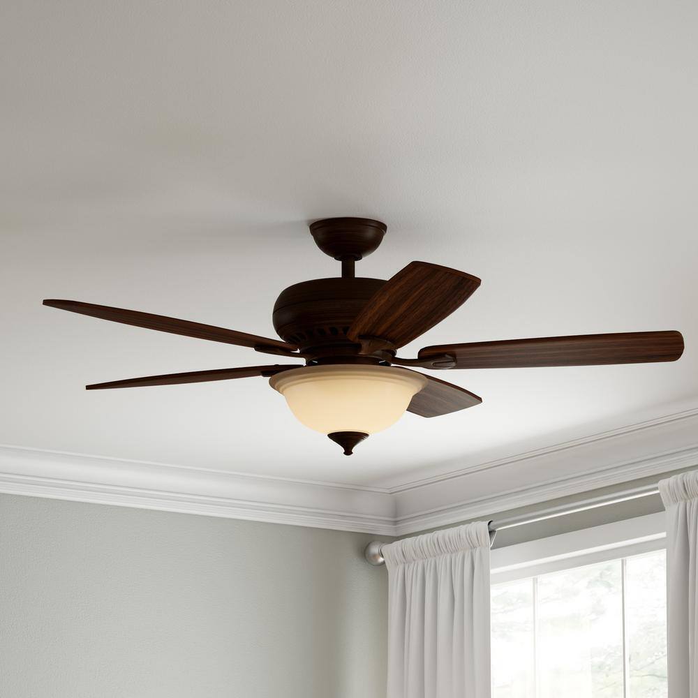 Hampton Bay Southwind 52 in. LED Indoor Venetian Bronze Ceiling Fan