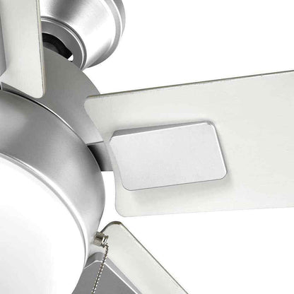 Hampton Bay 52 in. Corwin Indoor/Outdoor Silver LED Ceiling Fan with Light Kit