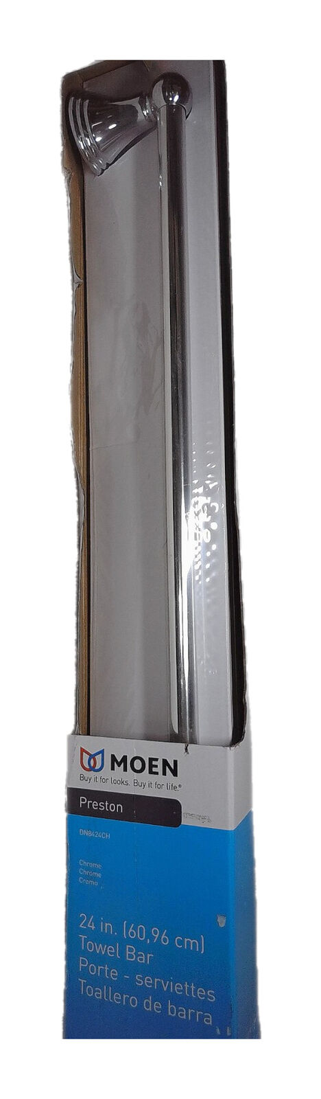 MOEN Preston 24 in. Towel Bar in Chrome DN8424CH