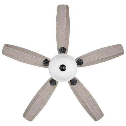 Hampton Bay Southwind II 52 in. Indoor LED Matte Black Ceiling Fan w/ Light Kit
