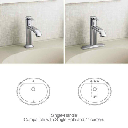 KOHLER Ashan Single Hole Single-Handle Bathroom Faucet in Polished Chrome