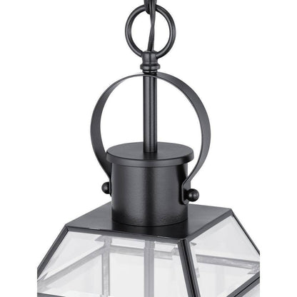 Progress Lighting Canton Heights 2-Light Matte Black Outdoor Pendant Light