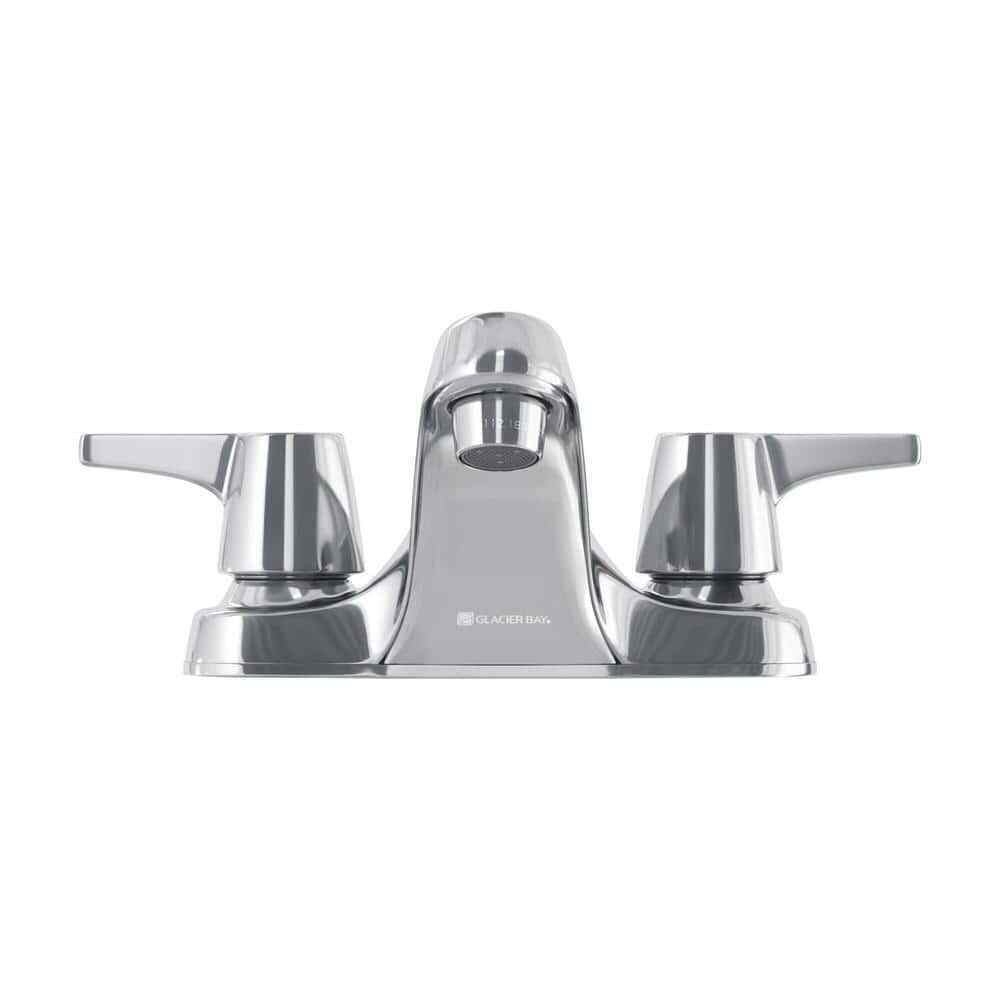 Glacier Bay Aragon 4 in. 2-Handle Low-Arc Bathroom Faucet without Pop-Up Drain