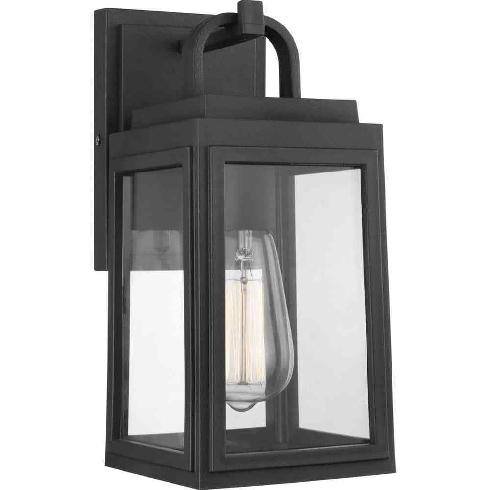 Progress Lighting Grandbury 1-Light Textured Black Farmhouse Outdoor Light