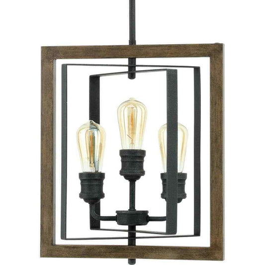 Home Decorators Palermo Grove 3-Light Gilded Iron Farmhouse Kitchen Pendant