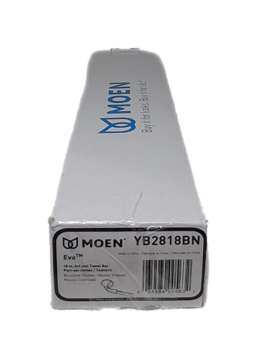 MOEN Eva 18 in. Towel Bar in Brushed Nickel YB2818BN
