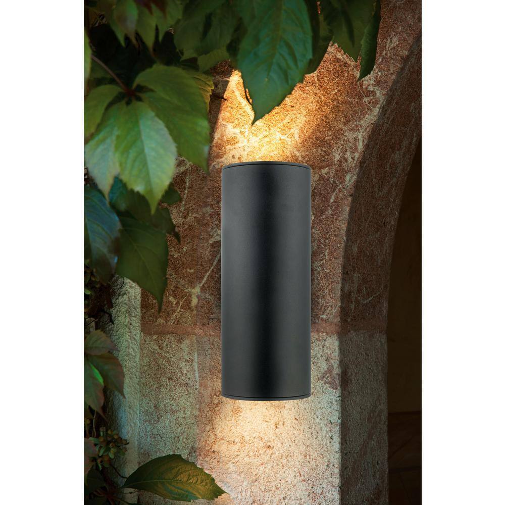 Eglo Ascoli 2-Light Black Outdoor Wall Lantern Sconce