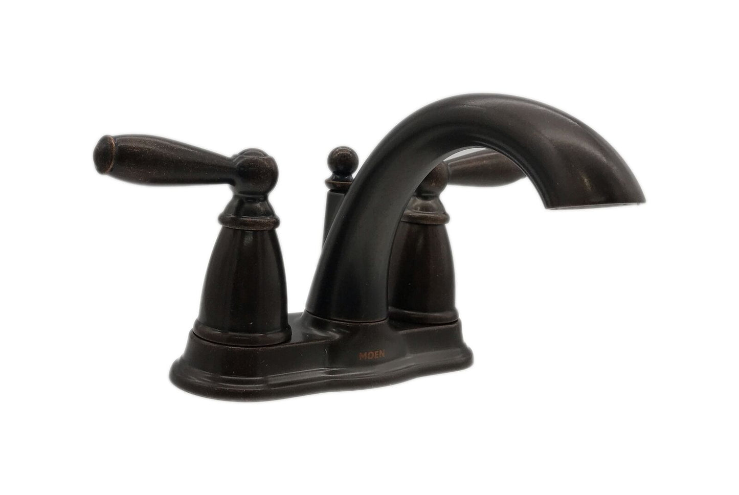 MOEN Brantford 4 in. Centerset 2-Handle Bathroom Faucet Oil Rubbed Bronze