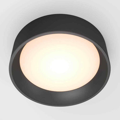 Artika Alton Modern Black LED 3 CCT Flush Mount Ceiling Light Fixture