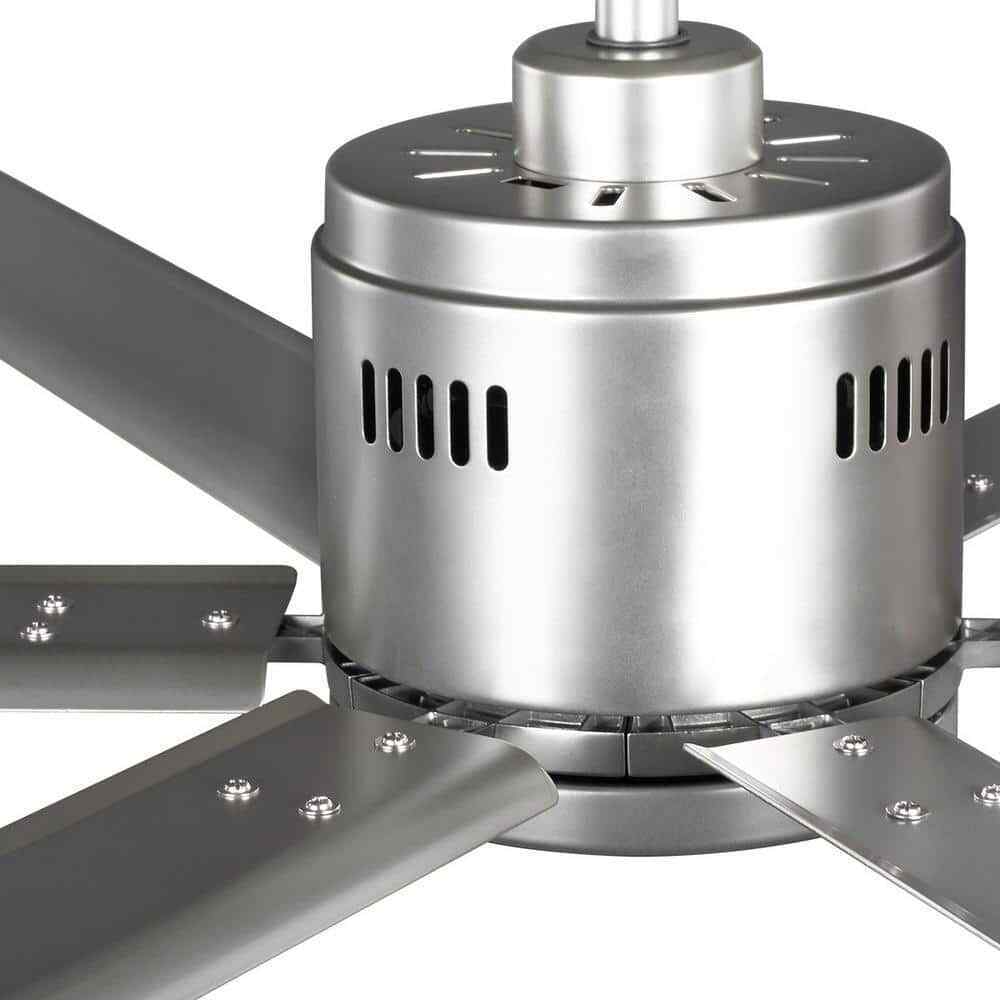 Hubbell Industrial 96 in. Six-Blade Nickel Dual Mount Ceiling Fan