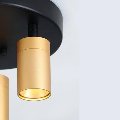 Vidalite Shura 9.8 in. 21-Watt 3-Bulb Gold Modern Integrated LED Flush Mount