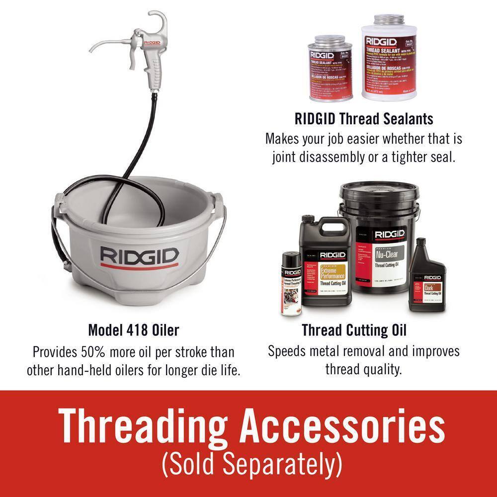 RIDGID 1 in. 00-R Manual Ratchet NPT Pipe Threading Right Hand Die Head