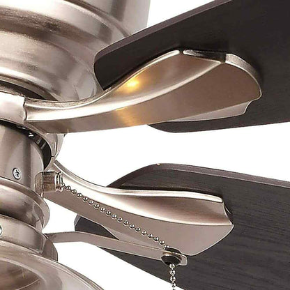 Hampton Bay Stoneridge 52 in. LED Brushed Nickel Hugger Ceiling Fan