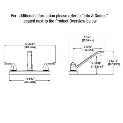 Glacier Bay Constructor 2-Handle Standard Kitchen Faucet in Chrome HD67099-0B01