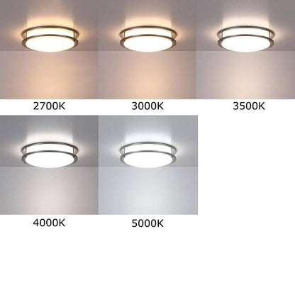 Hukoro Hanz 13 in. Selectable LED 2700K-5000K Flush Mount Ceiling Light 2-Pack