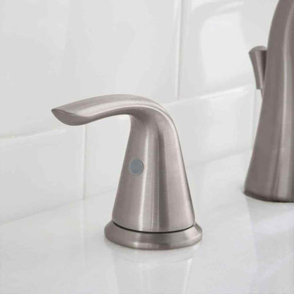 Glacier Bay Irena 8 in. Widespread 2-Handle Bathroom Faucet in Brushed Nickel