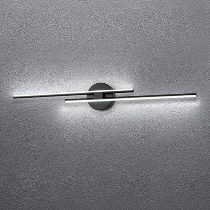 EDISLIVE Bourget Modern Black LED Bath Vanity Light Bar Wall Sconce