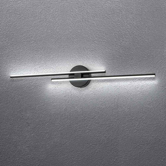 EDISLIVE Bourget Modern Black LED Bath Vanity Light Bar Wall Sconce