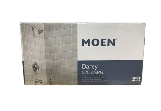 MOEN Darcy Single-Handle 5-Spray Tub and Shower Faucet w/ Valve Brushed Nickel