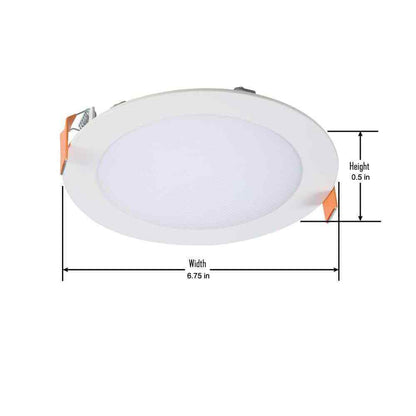 Halo HLBSL 6 in. New Construction or Remodel Canless Recessed LED Kit 5-Pack
