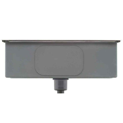 Glacier Bay 32 in. Tight Radius Drop-in 16G SS 4-Hole Single Bowl Kitchen Sink