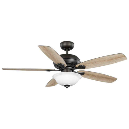 Hampton Bay Southwind II 52 in. Indoor LED Bronze Ceiling Fan with Light Kit