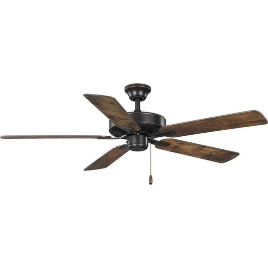 Progress Lighting AirPro 52 in. Antique Bronze AC Motor Transitional Ceiling Fan
