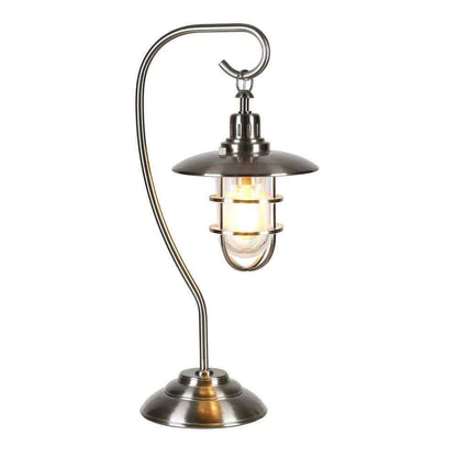 Meyer&Cross Bay 22 in. Brushed Nickel Nautical Lantern Lamp