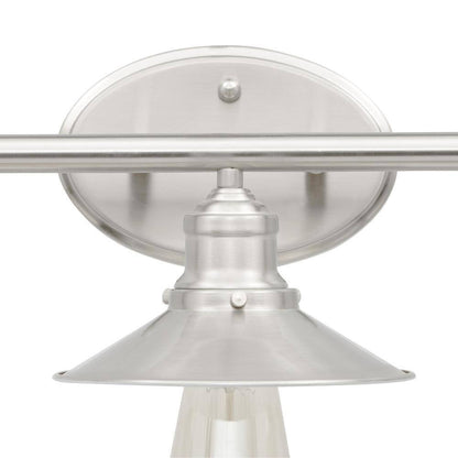 Home Decorators Glenhurst 25 in. 3-Light Brushed Nickel Bathroom Vanity Light