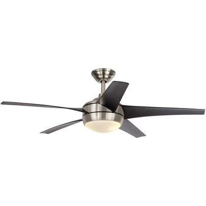 Home Decorators Windward IV 52 in. Indoor LED Brushed Nickel Ceiling Fan