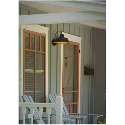 Sylvania Weymouth Medium 1-Light Antique Black Outdoor Wall Mount Sconce