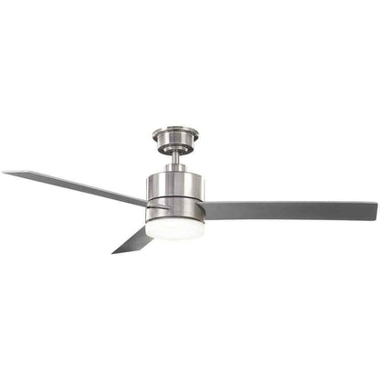 Hampton Bay Madison 52 in. Indoor Brushed Nickel Ceiling Fan w/ Light and Remote
