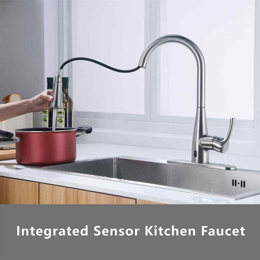 Glacier Bay Marcie Pull Down Touchless Kitchen Faucet in Stainless Steel