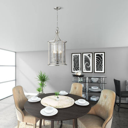 Eglo De Velde 3-Light Matte Nickel Chandelier Ceiling Pendant Light Fixture
