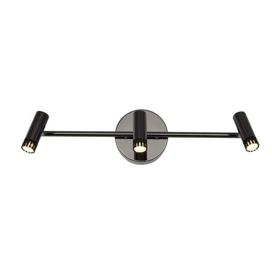 Artika Era 2ft. 3-Light Black Industrial Integrated LED Fixed Track Lighting Kit