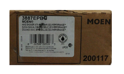MOEN Eco 1-Spray Pattern. Single Wall Mount Handheld Shower Head in Brushed Gold